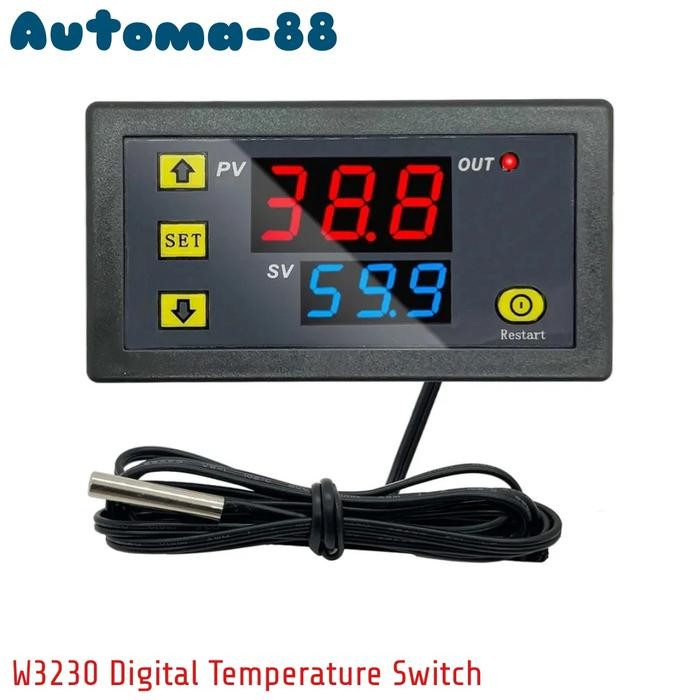 W3230 Digital Thermostat Temperature switch AC 220V DC 12V 24V W-3230