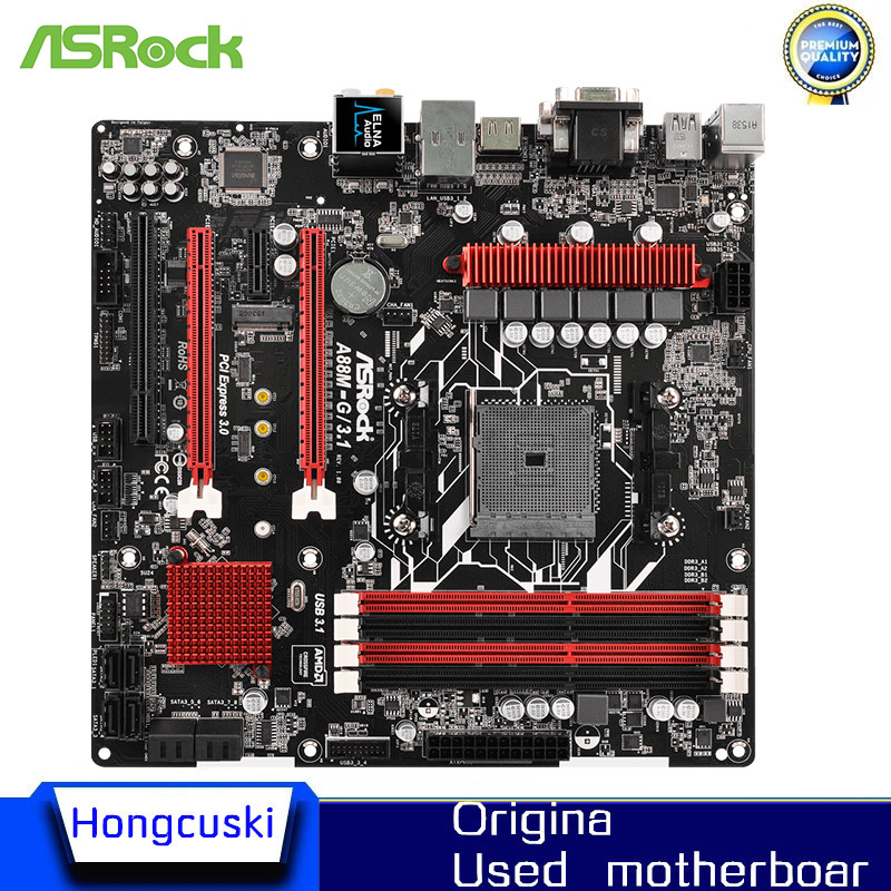 ASRock A88M-G/3.1 Motherboard A88X Socket FM2+/FM2 DDR3