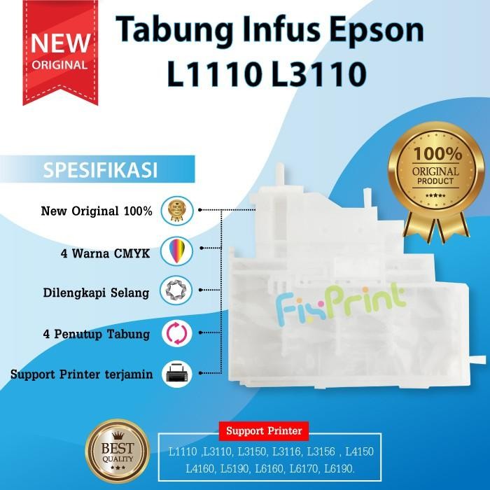 [Expert] Tabung Tinta Infus Epson L1110 L3110 Ink Tube Printer Ink Tank EcoTank