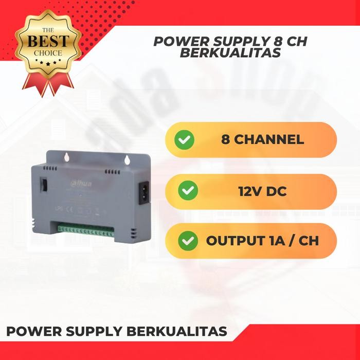 PSU / Adaptor CCTV / PSU 8 channel berkualitas