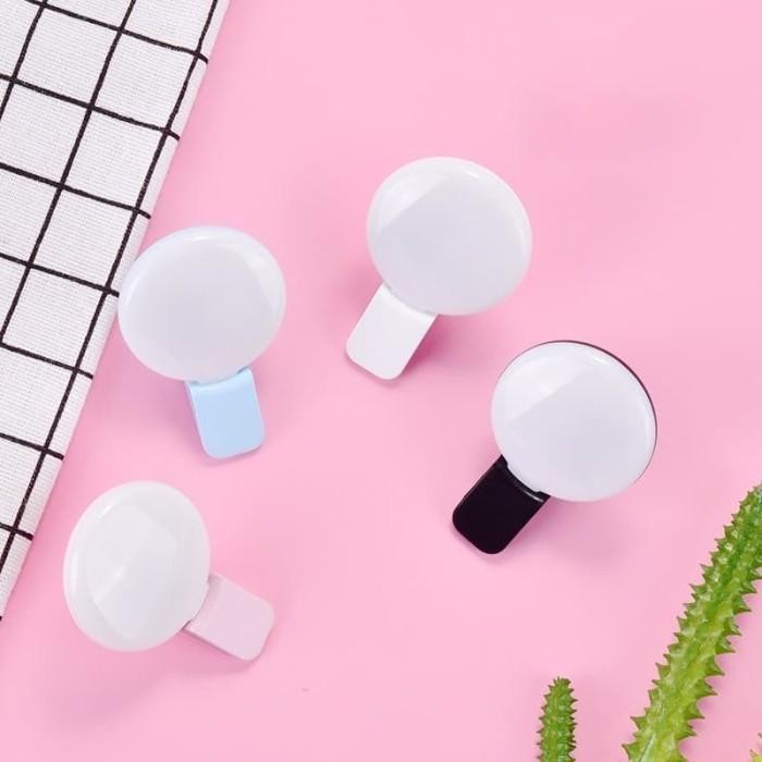 (Expert) Portable Selfie Ring Light / Lampu Selfie LED Jepit HP/Tablet/Laptop