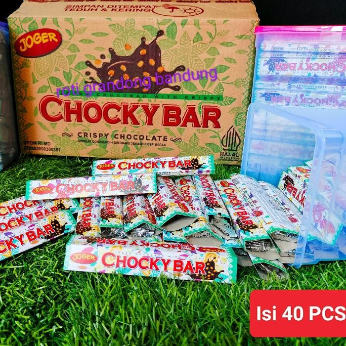 

cokelat Chocky Bar per toples (40pcs) murah stik krispy Camilan Chocolate Cemilan Hitam