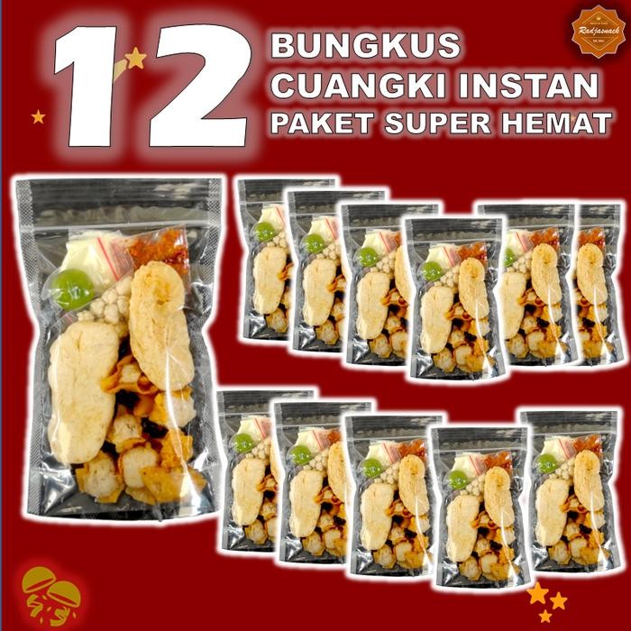 

PAKET SUPER HEMAT 12 BUNGKUS CUANGKI INSTAN RADJASNACK Food