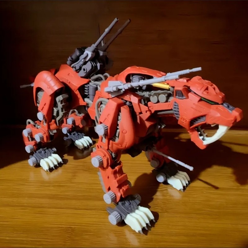 BT 1/72 ZOIDS Saber Tiger Assembled model Anime Action Figure Toys assembly Birthday Christmas gift