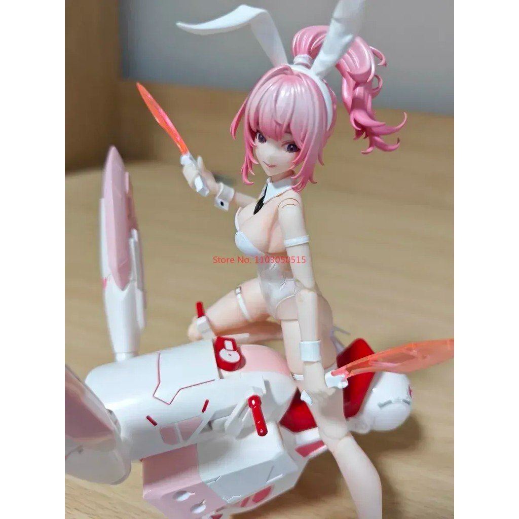 In Stock 1/12 Snail Shell Mobile Suit Girl Cute Bunny Girl Aileen Whirlwind Rabbit Locomotive Full