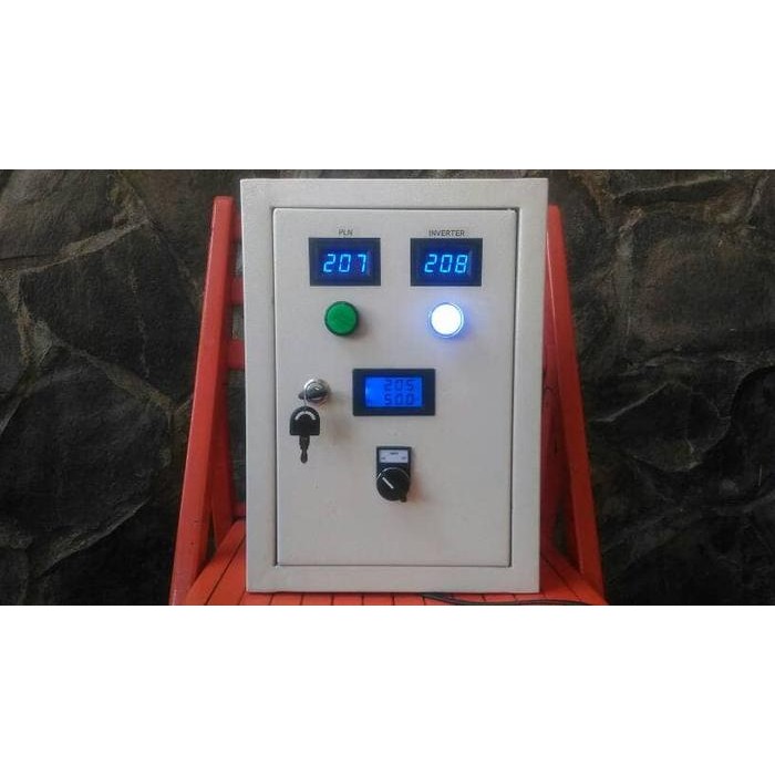 Panel Kontrol ATS PLN Inverter dgn Timer 3500 watt