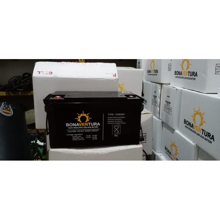Battery VRLA Bonaventura 12v 65Ah Aki vrla 12v 65Ah aki solar cell