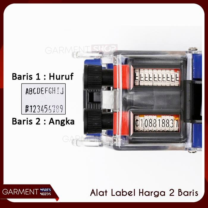 Alat Label Harga 2 Baris Huruf Angka Price Labeller Mx 6600