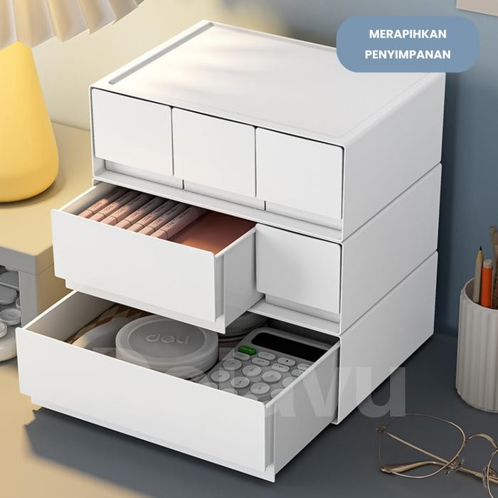 

Laci Kotak Penyimpanan Alat Tulis Kantor Storage Box Hsb734