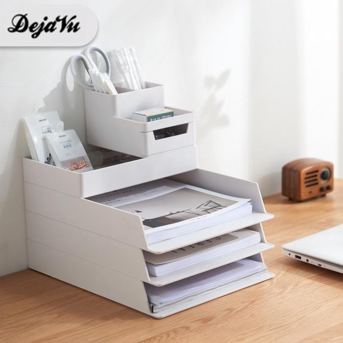 

Rak Meja Organizer Tempat Dokumen Alat Kantor Stationery Hsb120