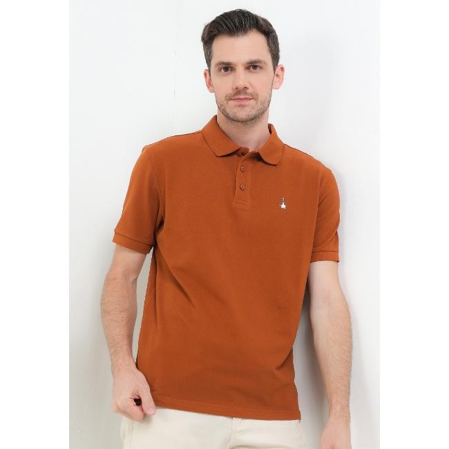Hush Puppies Kaos Polo Pria Tangelo Camel