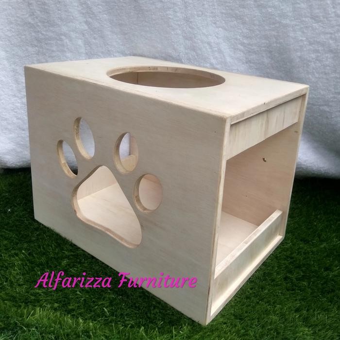 KANDANG KUCING KAYU CAT PLAYGROUND CAT BOX