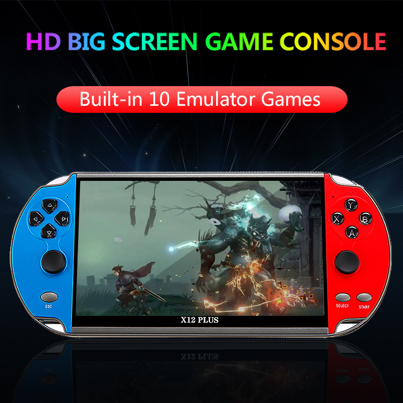 X7/X12 Plus Handheld Game Console Portable HD Nostalgic Retro Game