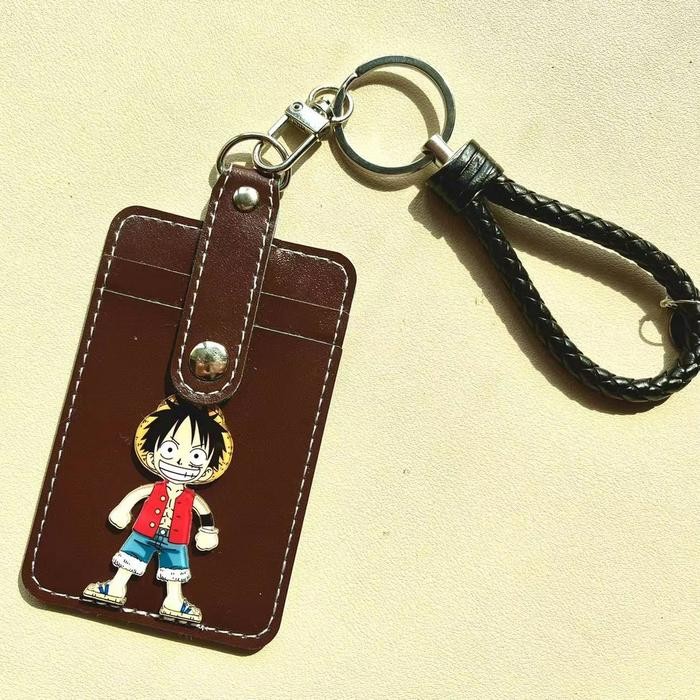 

Id Card Holder One Piece/Money Slot/Dompet Kartu 5 Slot/Lanyard/Name T