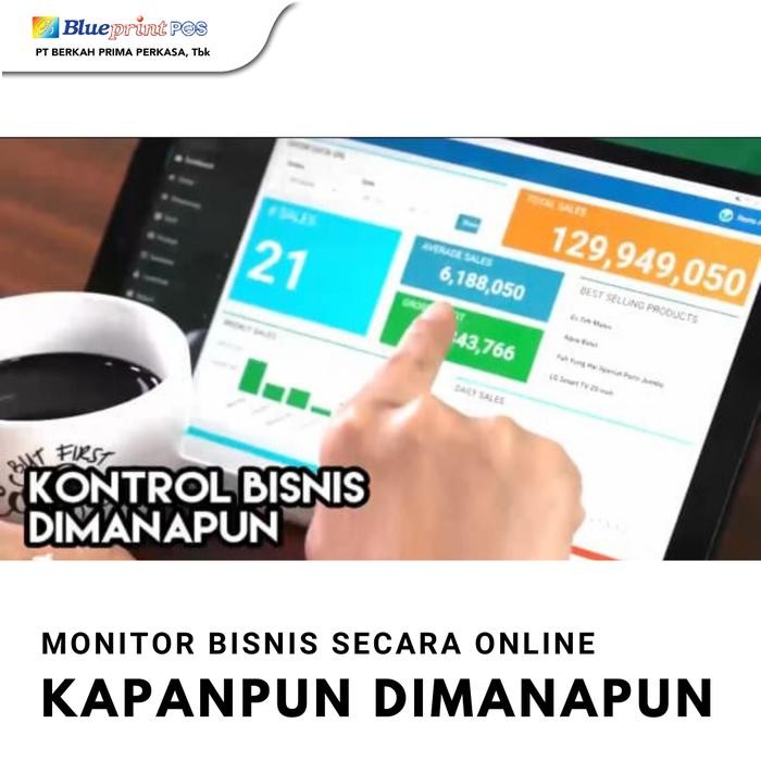 Paket Mesin Kasir Android 8Inch + Apps Blueprintpos 1 Thn Pasti Ori