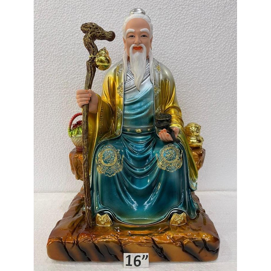 Patung Dewa Hua To / Dewa Obat Hua Tuo 16In Bahan Fiber