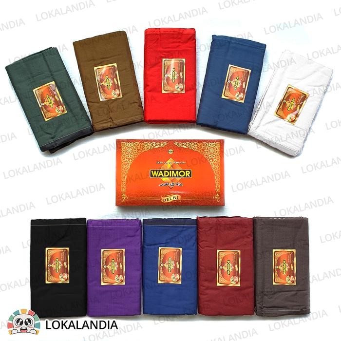 Sarung Wadimor Polos Warna Tumpal Salur Garis Dewasa Pria Cowok Santri