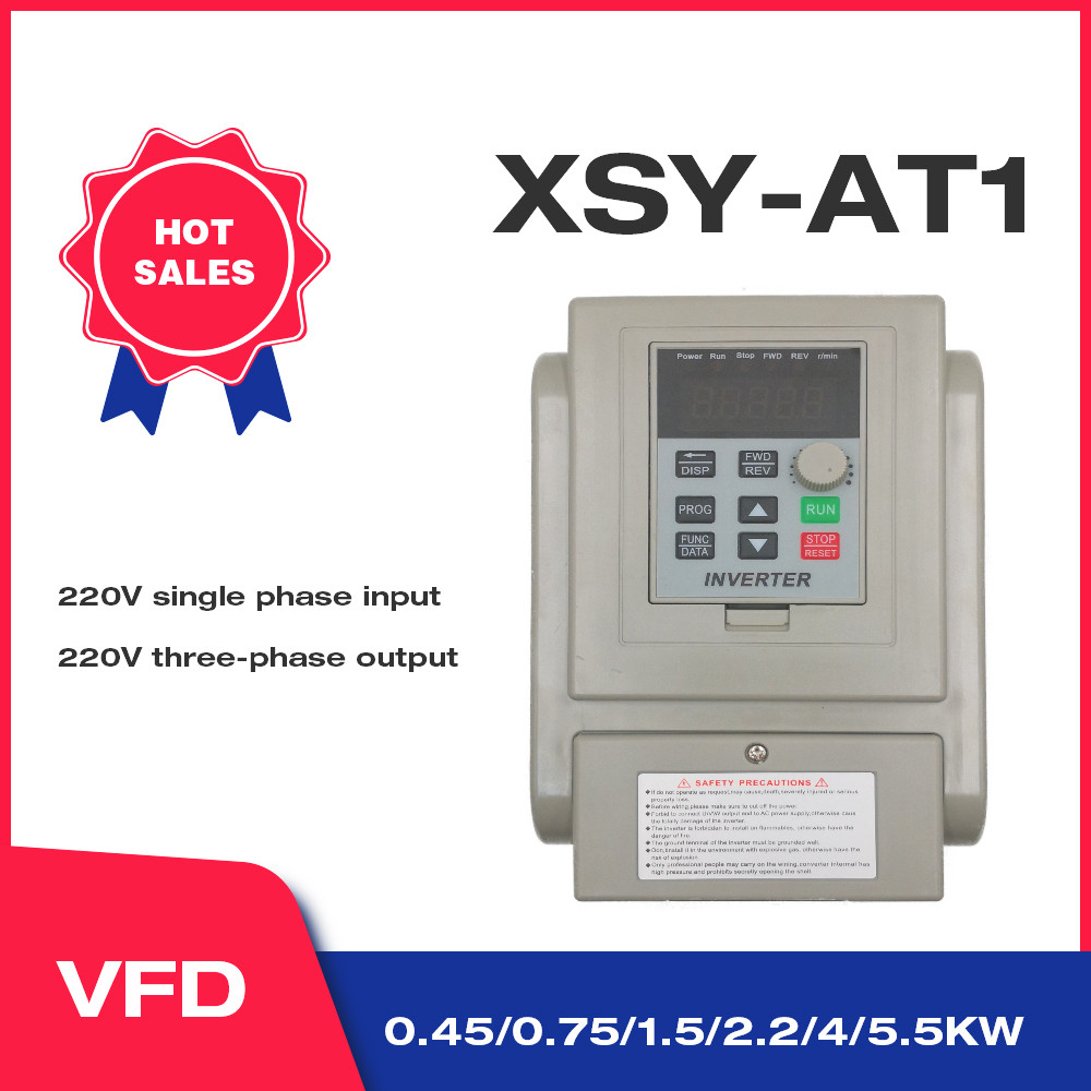 ⚠️ STOK TERBATAS  Frequency Converter VFD CNC Spindle motor speed control VFD 1.5KW/2.2KW CoolClassi