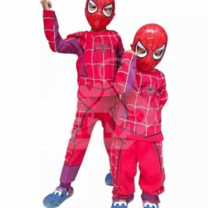 ASLI kostum karakter anak anak spiderman READY STOCK