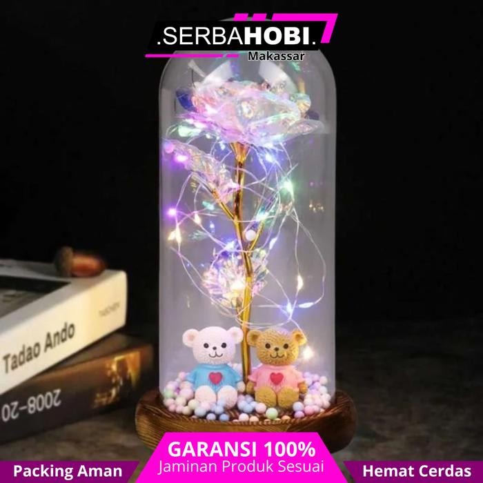 +++++] Lampu LED Bunga Mawar Dekorasi Beauty / Hiasan Lampu Tidur Bunga Mawar