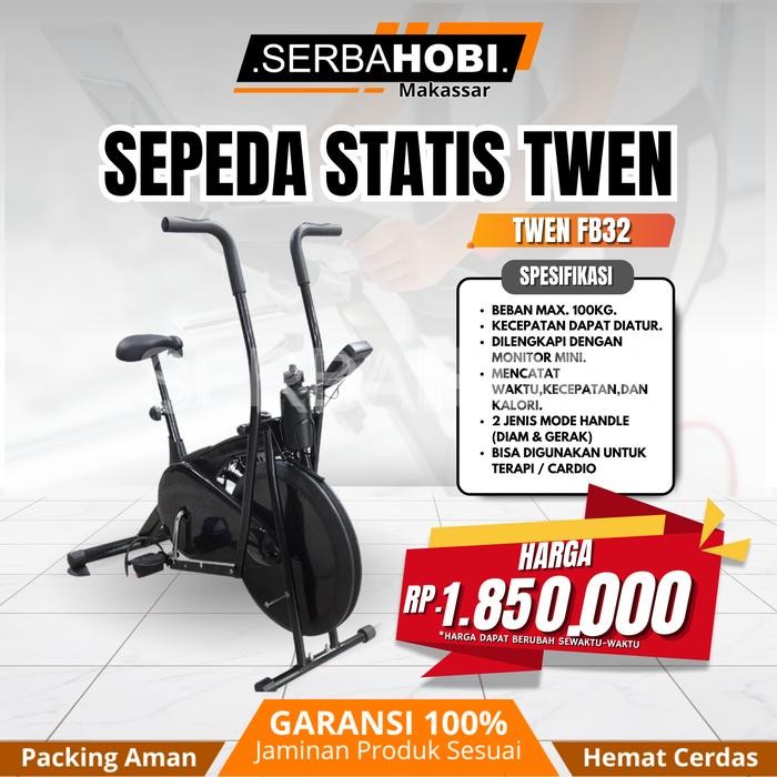 Silahkan Order] Sepeda Statis Twen FB-32 fitur lengkap / Sepeda Statis dengan Pendeteksi Detak