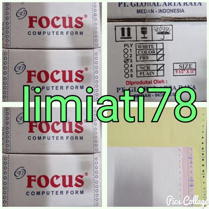 

Kertas Continuous Form Focus 9 1/2 x 11 :2 (3 ply)