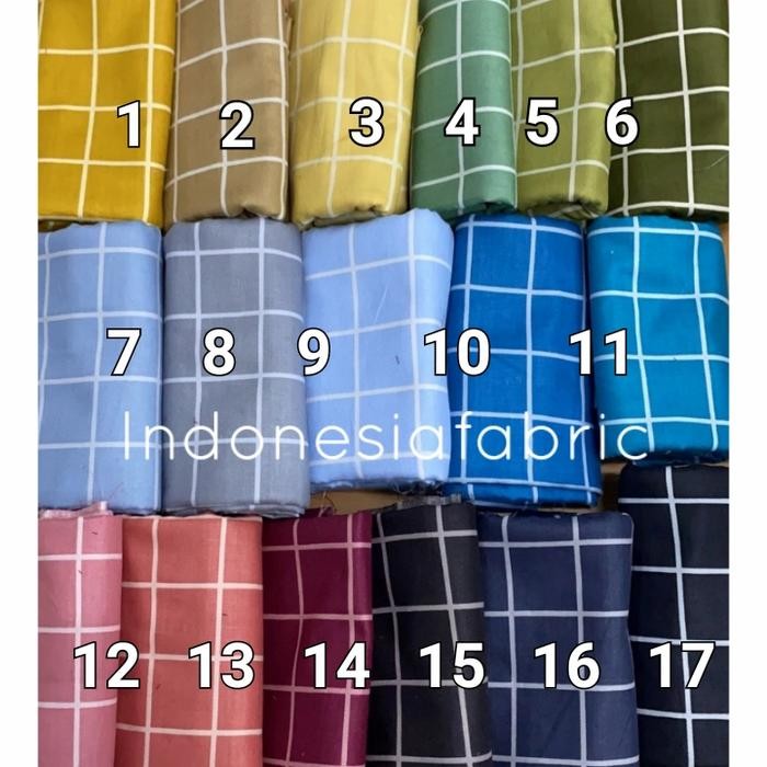 

Kain bahan Katun Jepang Tokai motif Kotak Spesial Jumbo