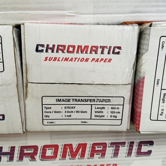 

Kertas sublim sticky 125cm x 100m 85gsm