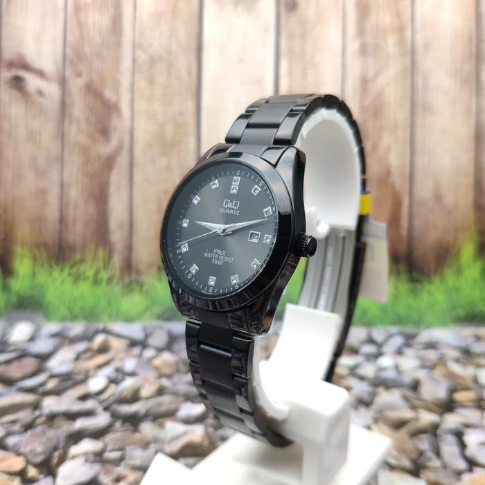 Q&Q QQ QnQ Jam Tangan Wanita Rantai Hitam QZ13J402Y Original