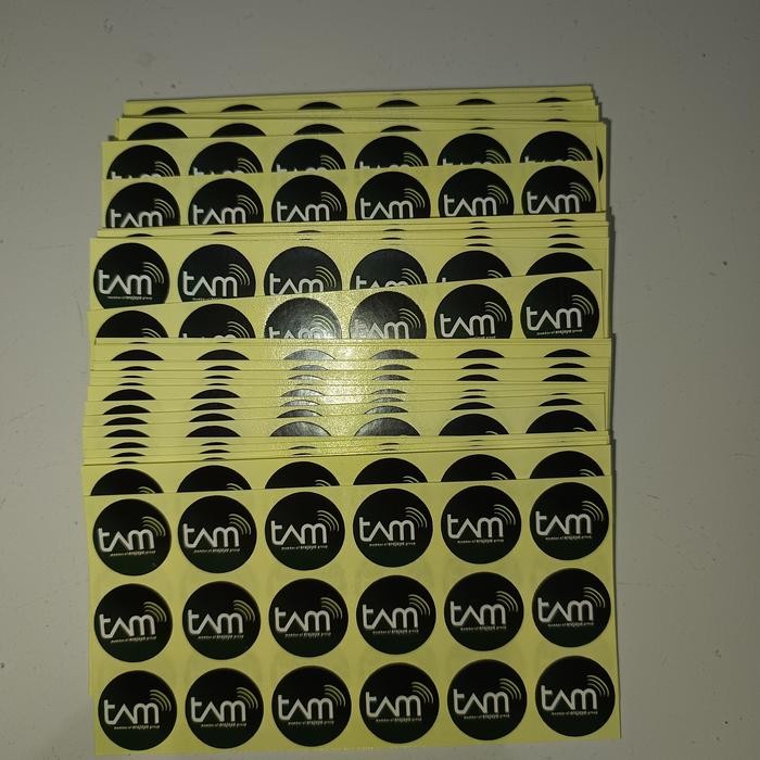 

50 Pcs Stiker Sticker Tam Bulat Uk 2 x 2
