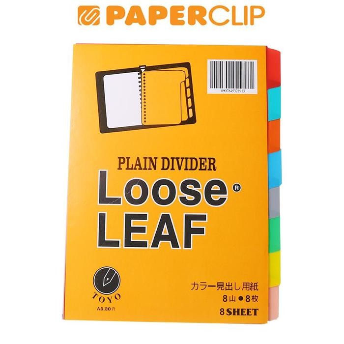 

INDEX FILE NOTE A5 TOYO 8C PLASTIK