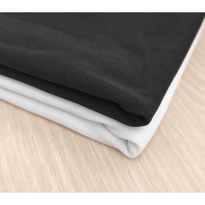 

Kain Hyget super hitam putih gramasi 90 - 100 kiloan