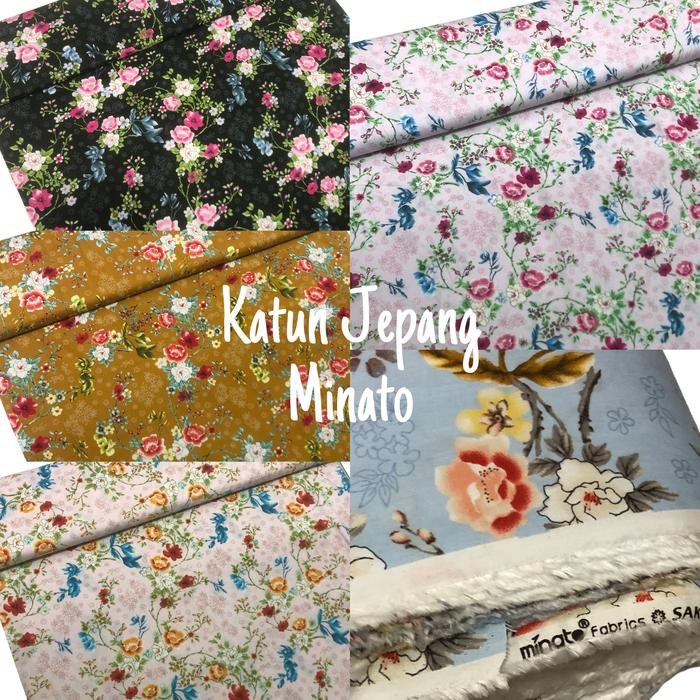 

kain katun jepang minato motif bunga [HARGA PER 0,5 METER]
