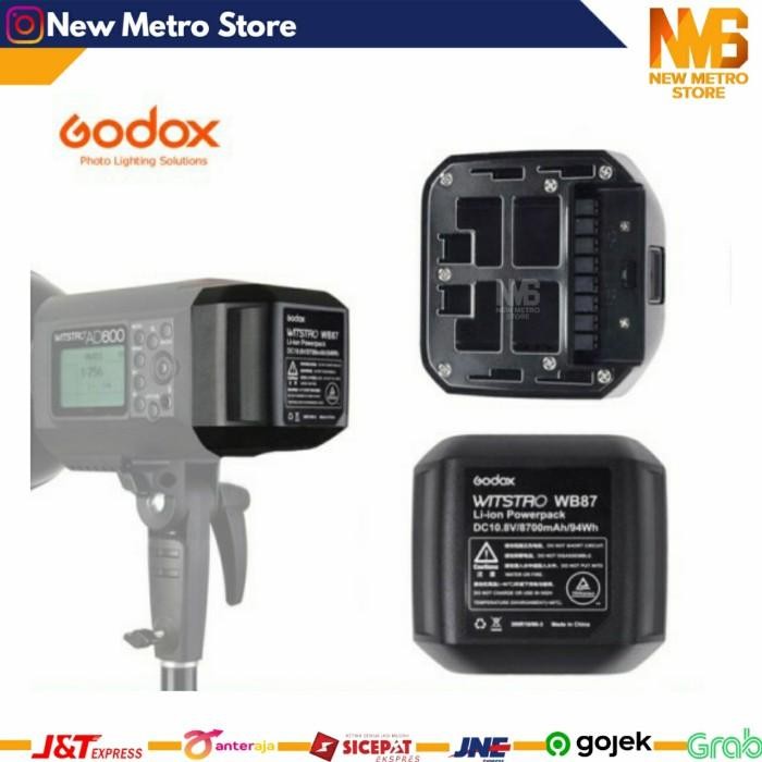 Godox WB87 Battery for AD600BM AD600B AD600 SLB60W SLB60 Baterai WB-87