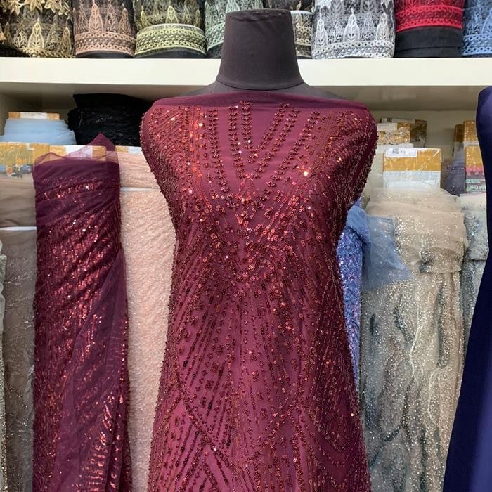 

Brukat tille New Full Payet By Qonita Textile - 98.5