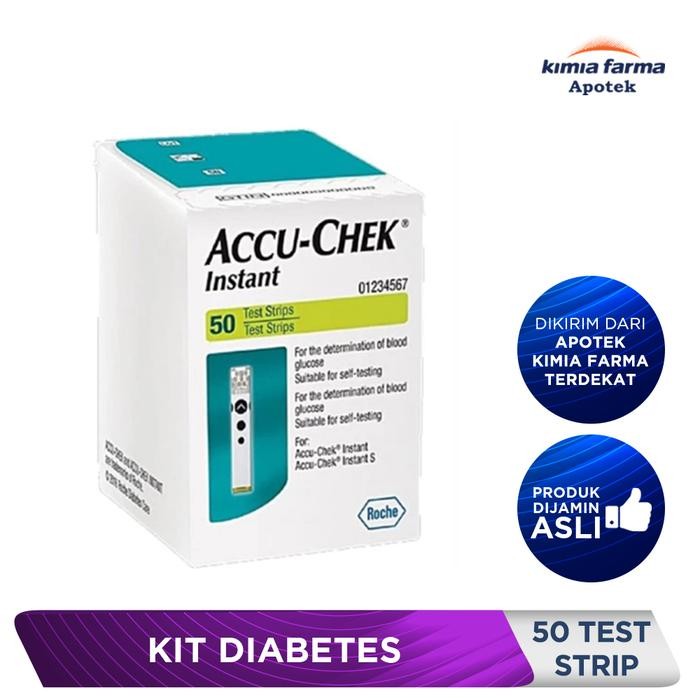 ACCU-CHEK INSTANT 50 TEST STRIP / ALAT CEK GULA DARAH / KIMIA FARMA