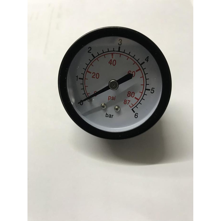 .........] pressure gauge 6 bar manometer wasser pompa air 87 psi drat luar 1/4
