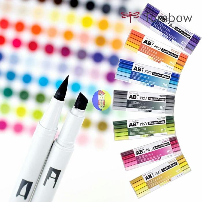 

Tombow ABT PRO Dual Brush Pen Set 5 Colors Alcohol Based