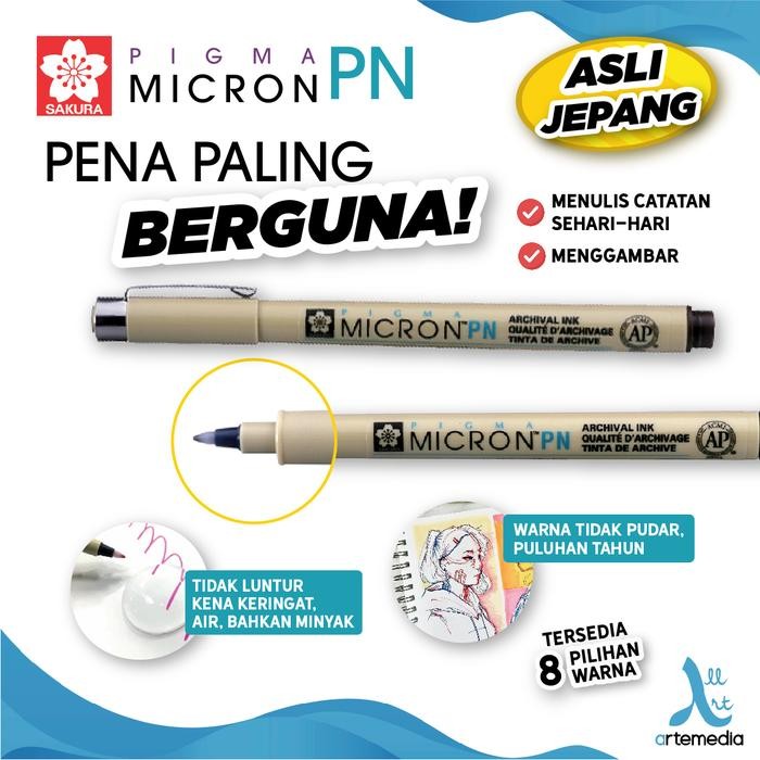 

Sakura Pigma Micron PN Pigment Ink Drawing Pen Plastic Nib