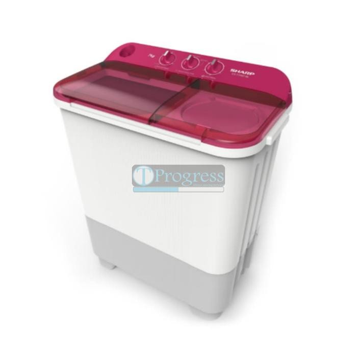 Mesin Cuci 2 Tabung Sharp 7Kg Es-T75Nt Low Watt