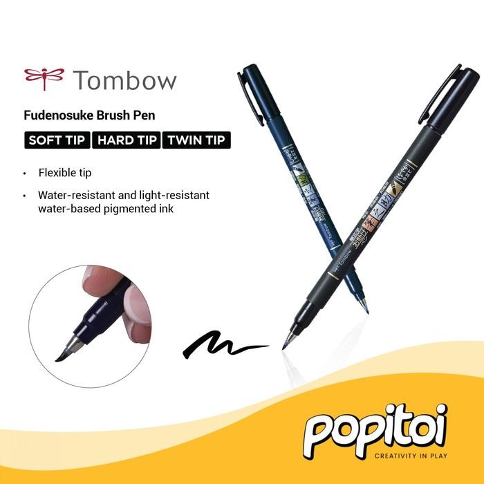 

Tombow Fudenosuke Brush Pen Spidol Marker Kaligrafi Warna Warni