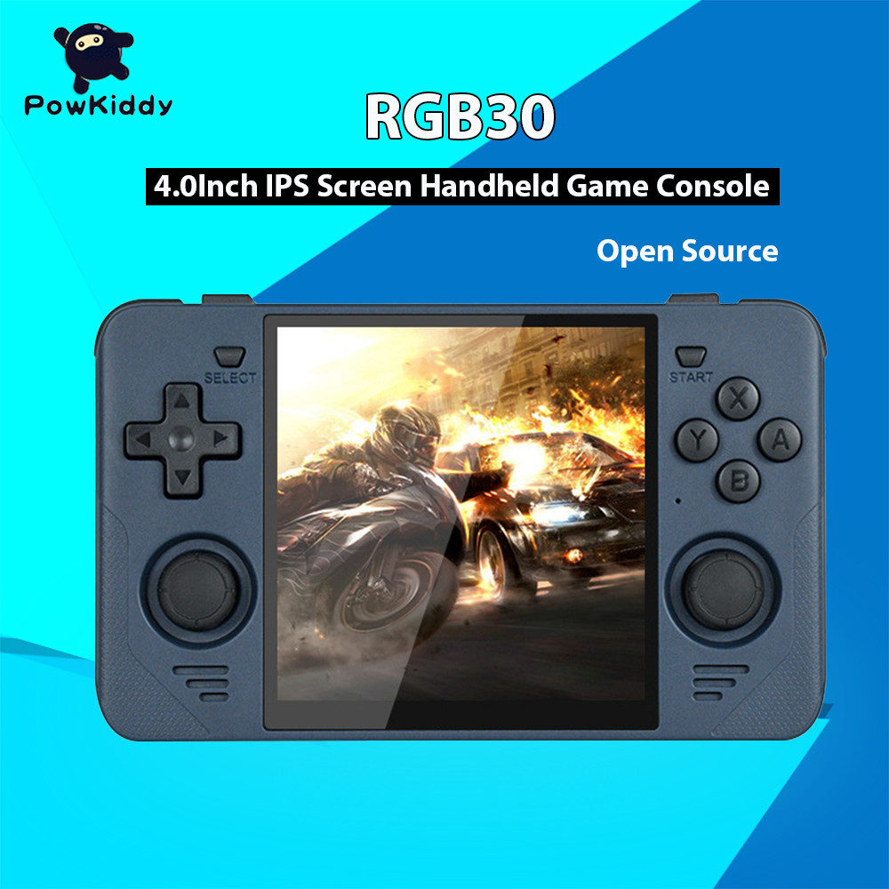 Powkiddy RGB30 RK3566 Retro Handheld Game Console 5G Wifi Simulators