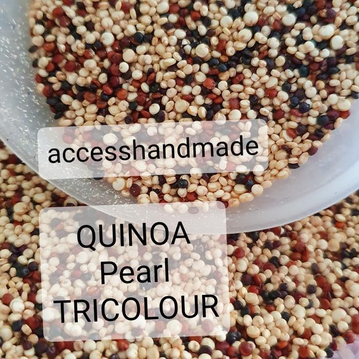 

Quinoa Pearl Tricolor Organic 400Gr Kinoa Peru Tricolour Beras Sehat