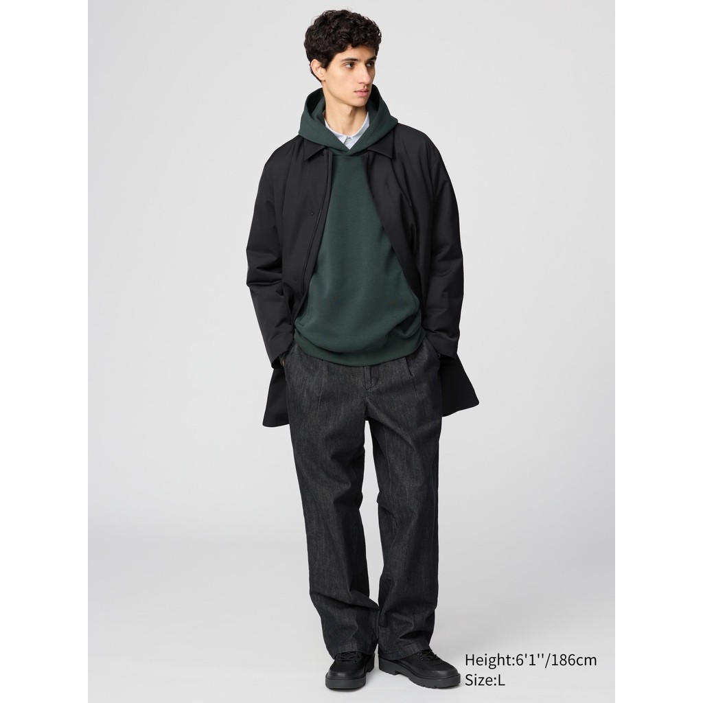 Uniqlo Celana Lurus Lipit Denim