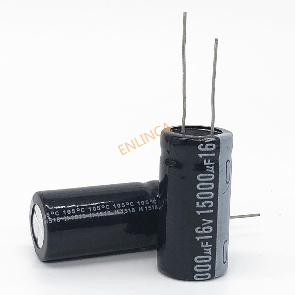 2pcs/lot 16V 15000UF 17*35 aluminum electrolytic capacitor15000uf 16v 20%