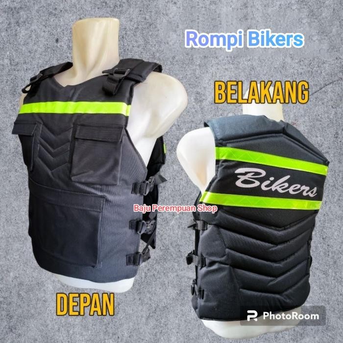 Rompi Motor Bikers Premium/Alas Dada Punggung Anti Angin/Rompi Motor Premium Tebal/Pelindung Dada