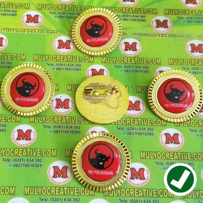 

Pin Partai PDI Perjuangan - Pin Partai PDIP Ukuran 3 Cm Model Gerigi PREMIUM