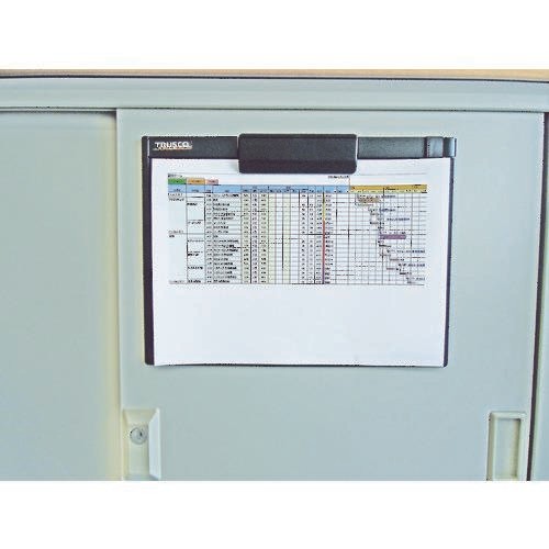 

Trusco Clipboard With Pen Holder (With Magnet) A4 Horizontal Black