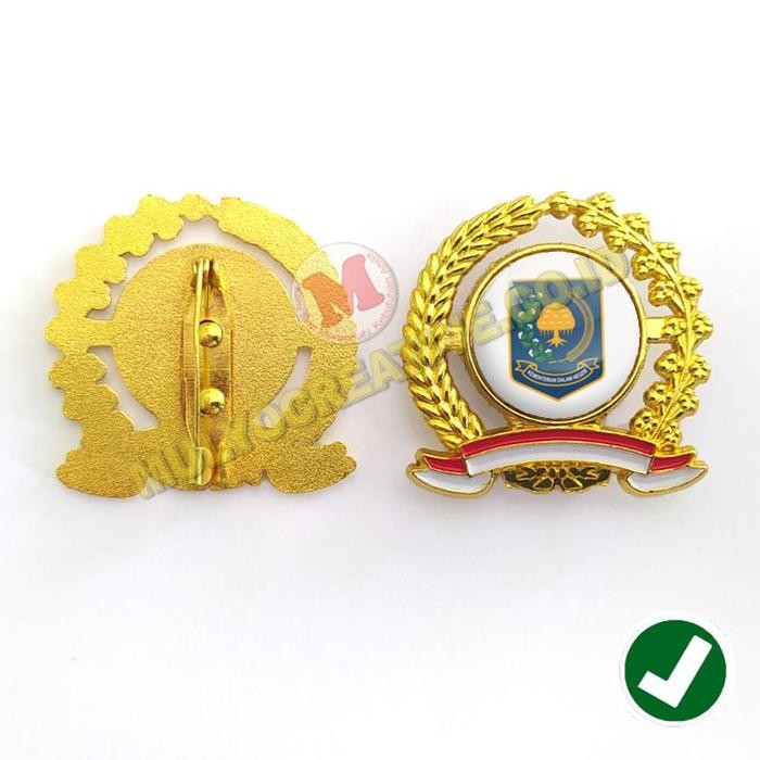 

Pin Logo Kementerian Dalam Negeri Model Padi Kapas Bahan Logam PREMIUM