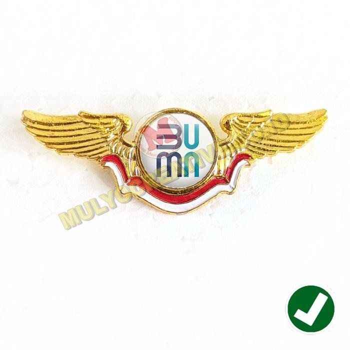 

Wing Logo Wing Kementerian BUMN Wing Logo Bahan Logam PREMIUM